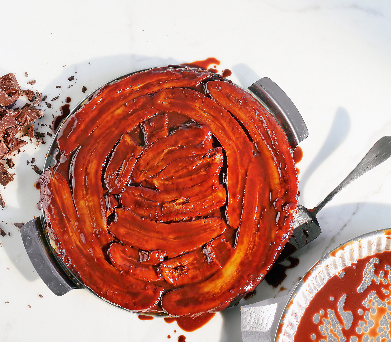 Bananen-Schokoladen-Tarte Tatin | Einfach Kochen by Meta Hiltebrand ... Bananen-Schokoladen-Tarte Tatin | Einfach Kochen by Meta Hiltebrand ...