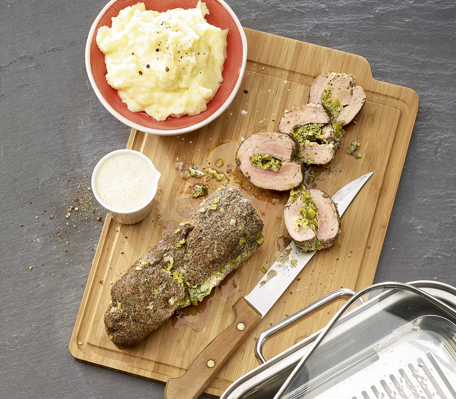 Gedämpftes Kalbsfilet mit Lauchfüllung | Einfach Kochen by Meta ...