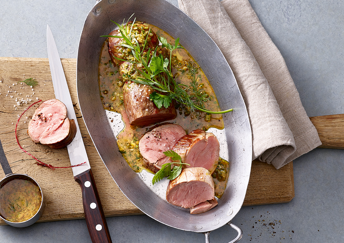 Kalbsfilet an Frühlingszwiebel- Kräuter-Sauce | Einfach Kochen by Meta ...