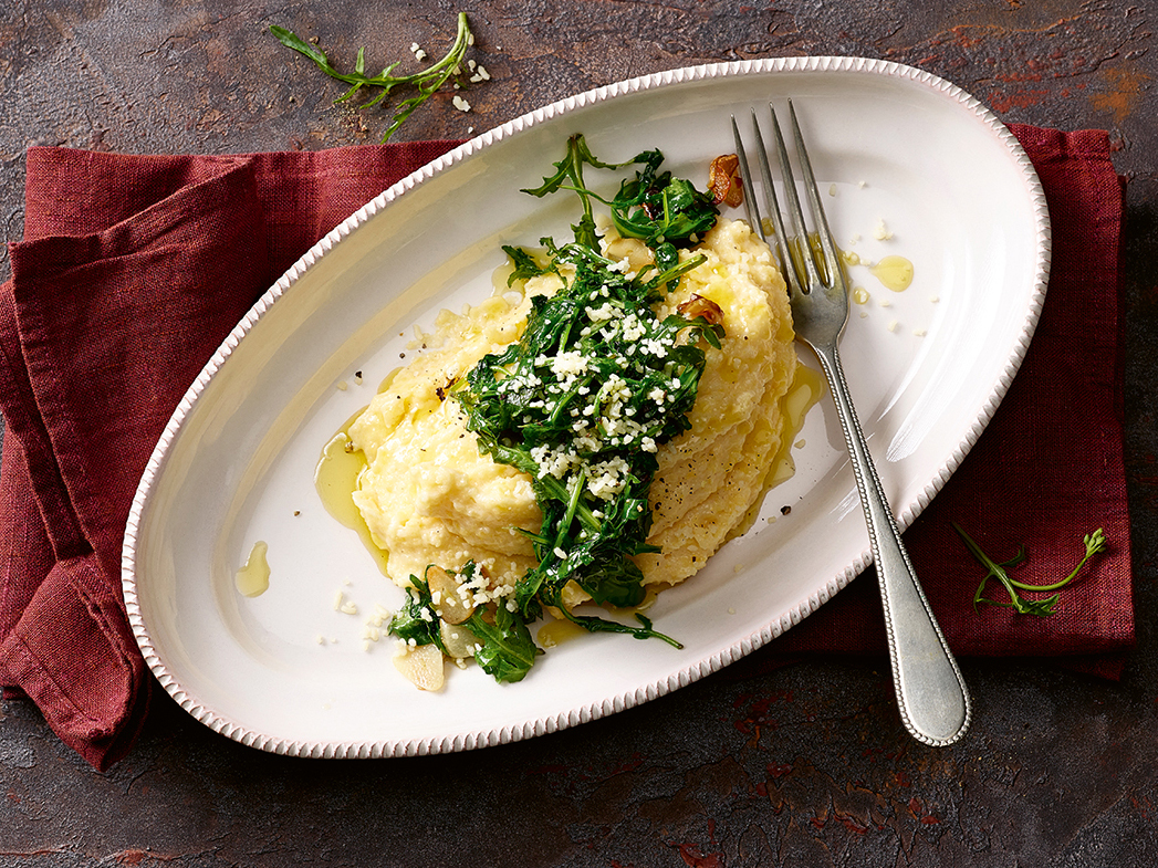 Käse-Polenta mit Rucola | Einfach Kochen by Meta Hiltebrand | Rezepte Käse-Polenta mit Rucola | Einfach Kochen by Meta Hiltebrand | Rezepte