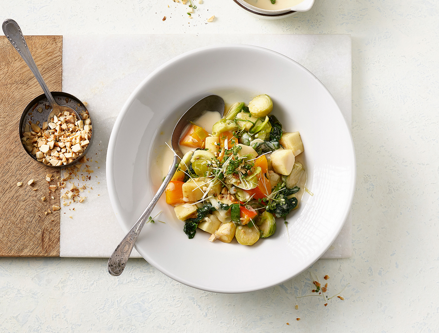 Wintergemüse mit Mandel-Kresse-Sauce | Einfach Kochen by Meta ... Wintergemüse mit Mandel-Kresse-Sauce | Einfach Kochen by Meta ...